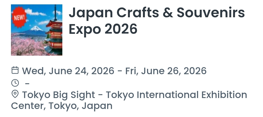 Japan Crafts & Souvenirs Expo 2026