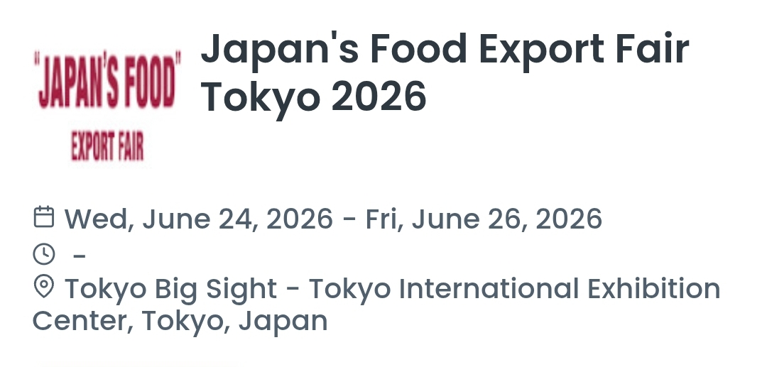 Japan's Food Export Fair Tokyo 2026