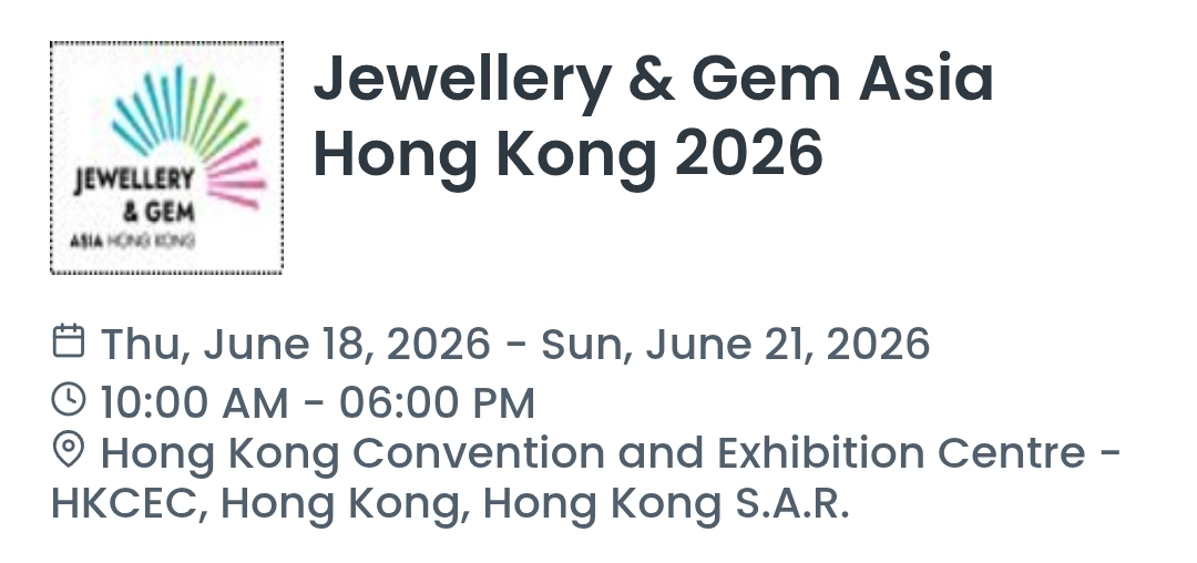 Jewellery & Gem Asia Hong Kong 2026