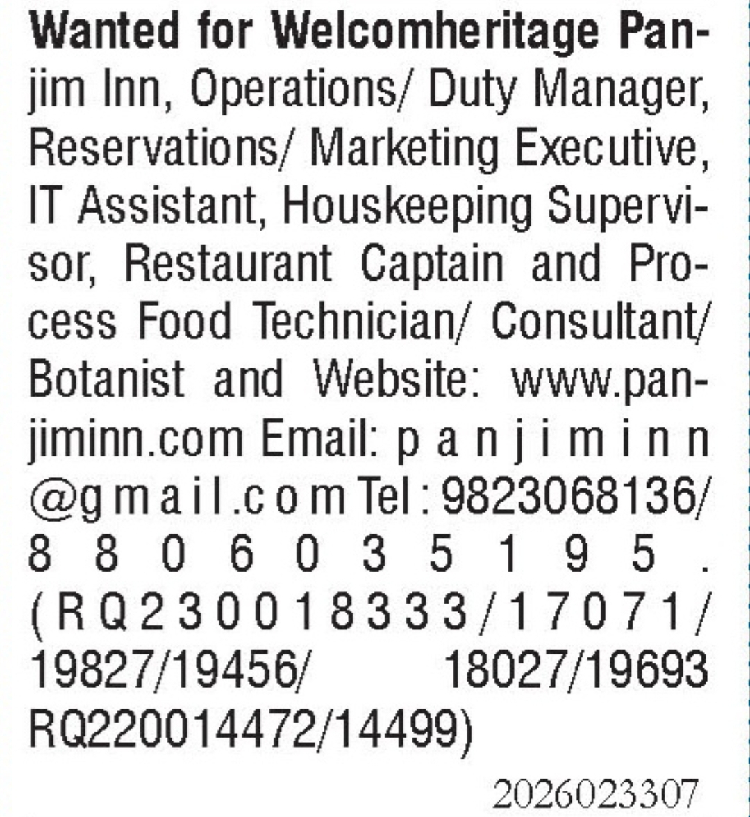 Job Opening - Multiple Hotel Positions
