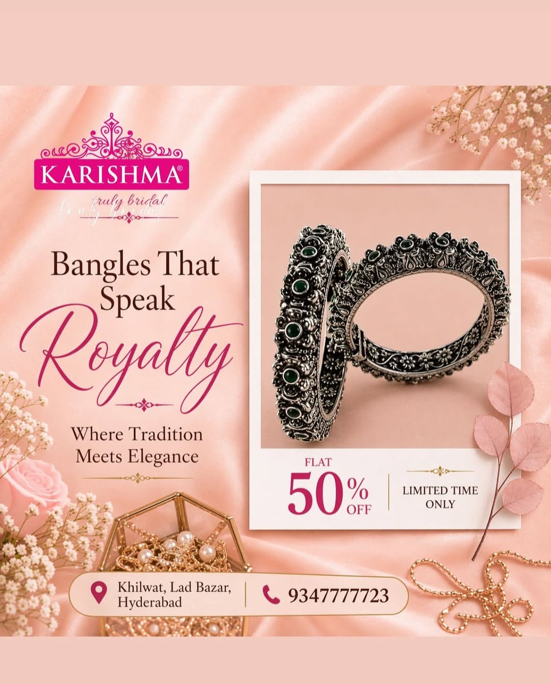 ✨ KARISHMA Ruly Bridal – Bangles That Speak Elegance ✨
