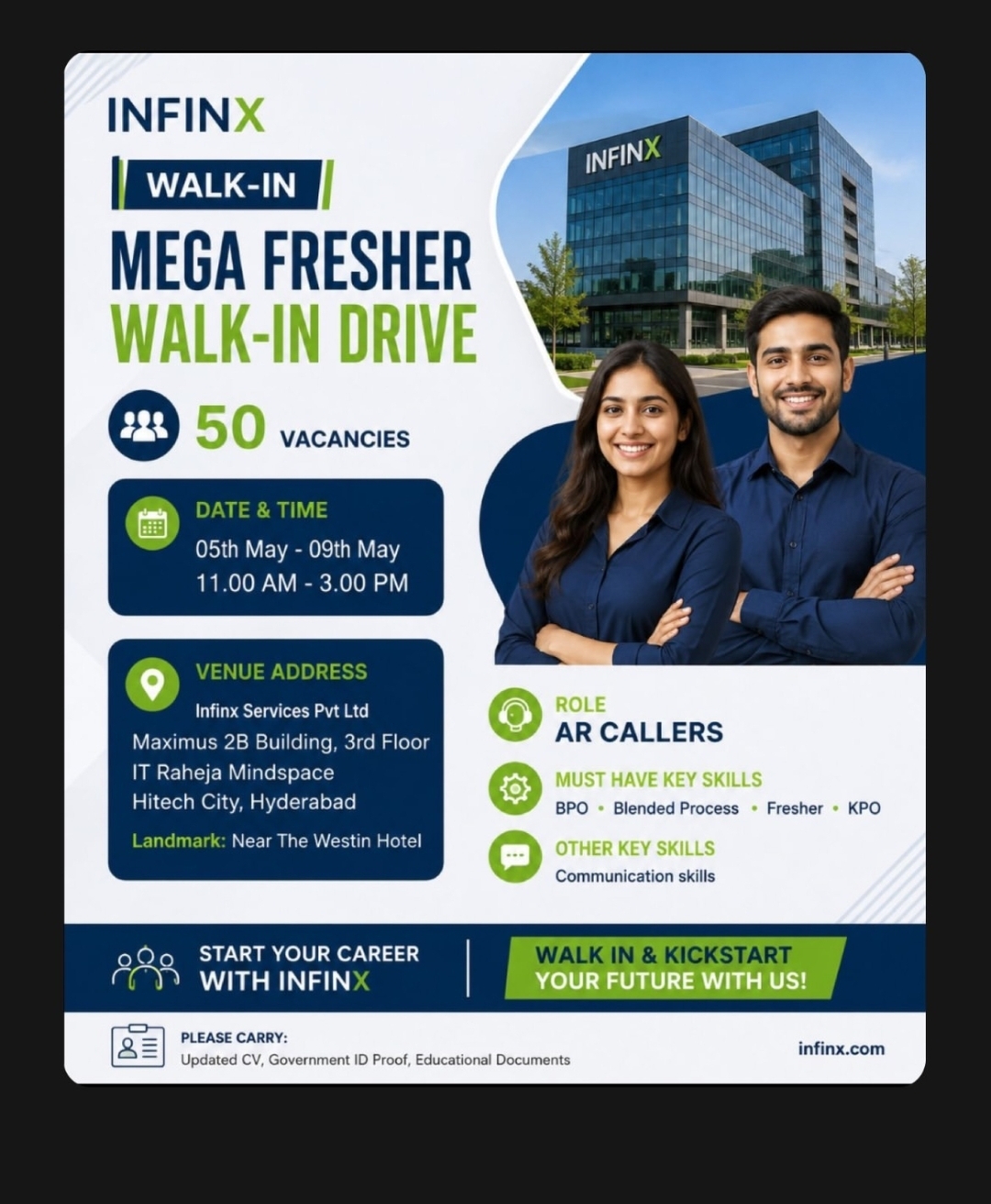 🚀 Kickstart Your Career with Infinx!