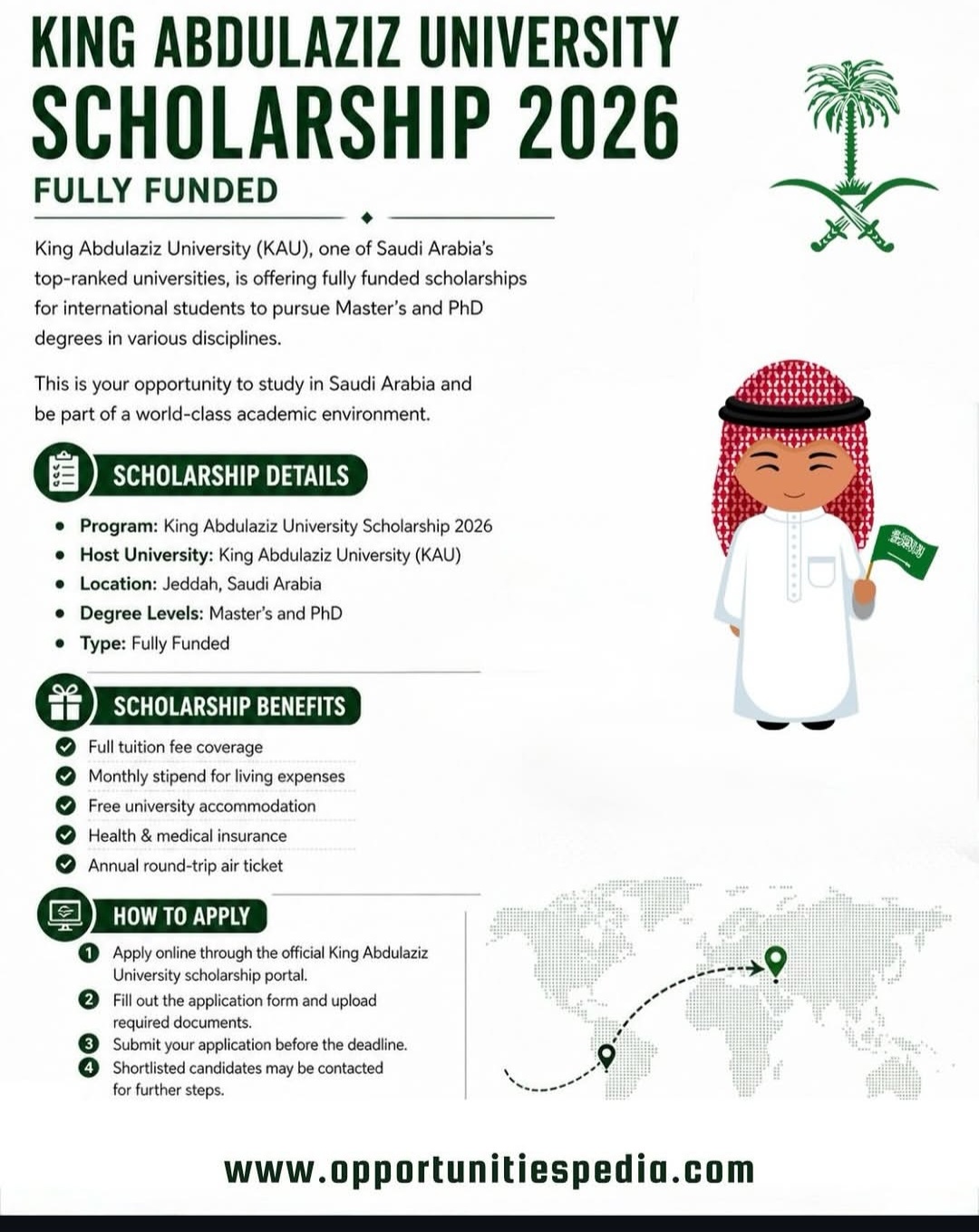 KING ABDULAZIZ UNIVERSITY SCHOLARSHIP 2026