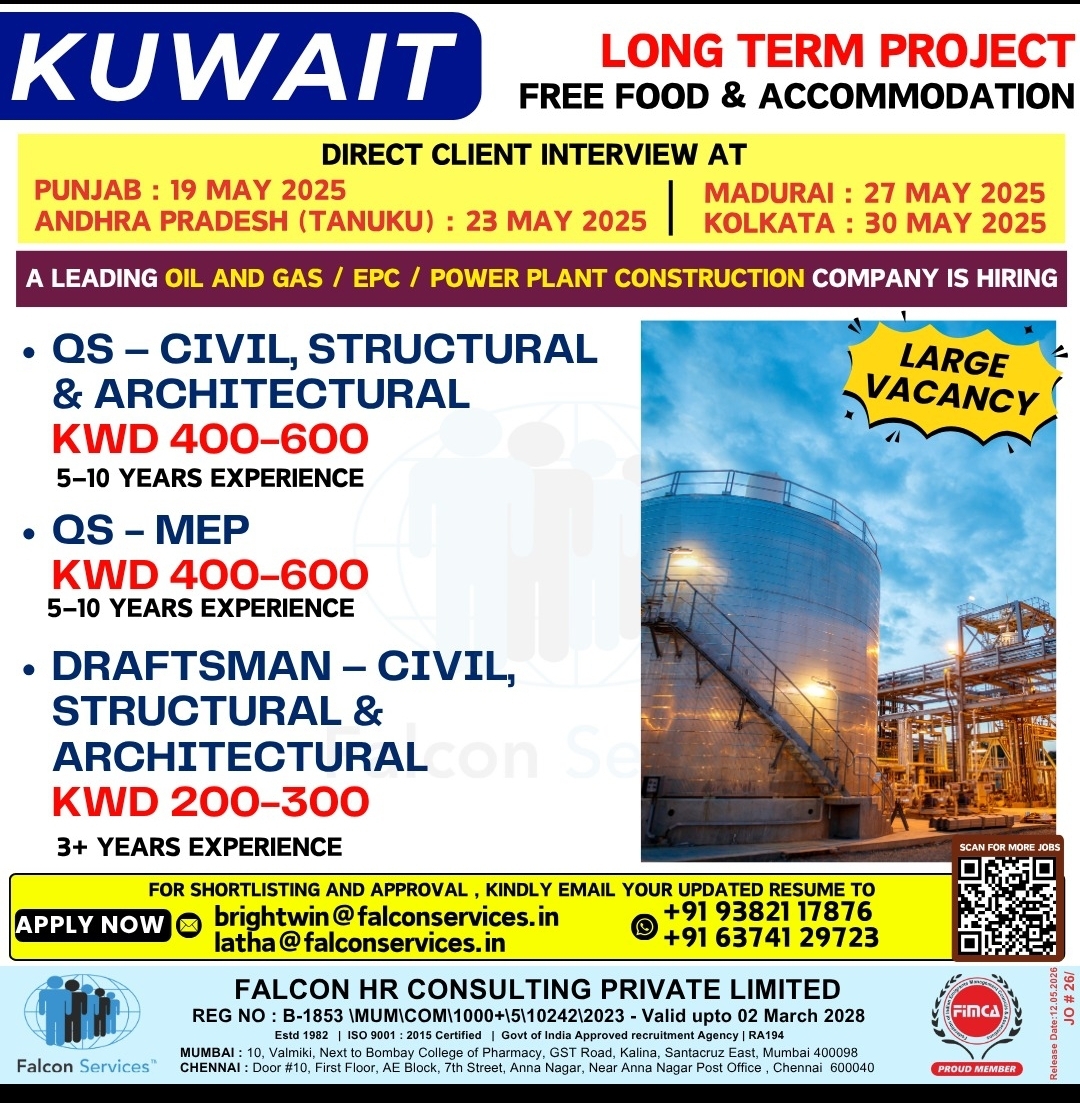KUWAIT – LONG TERM PROJECT (Oil & Gas / EPC / Power Plant Construction)