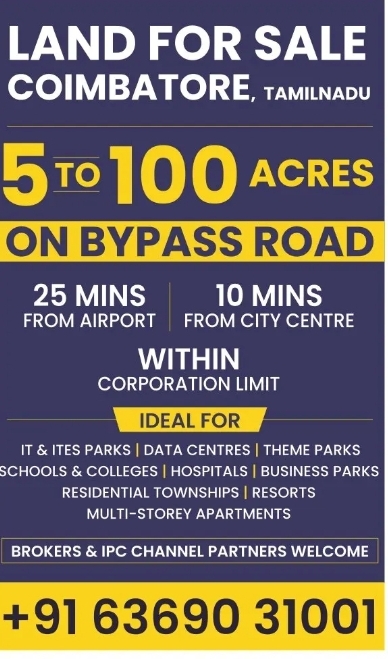 LAND FOR SALE Coimbatore, Tamil Nadu