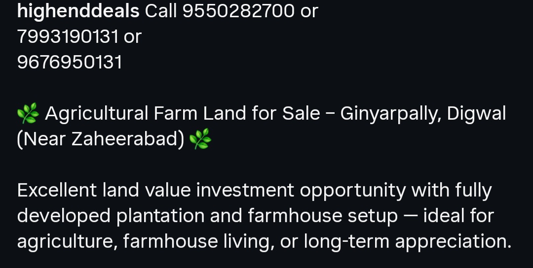 Land for sale