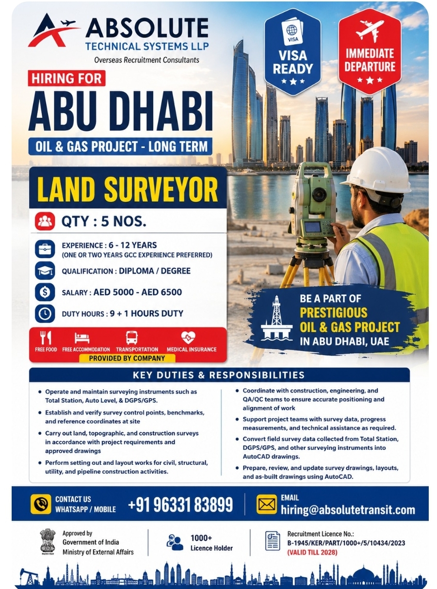 Land Surveyor for Abu Dhabi