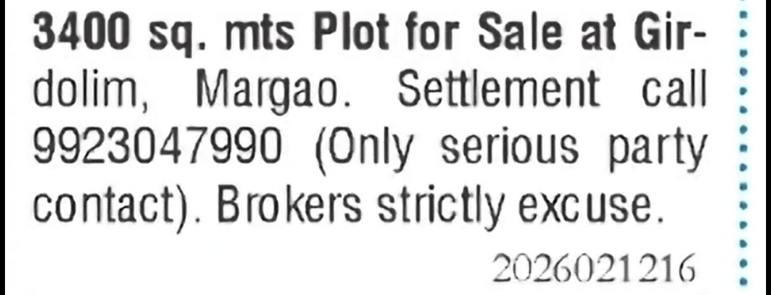Large Settlement Plot for Sale
