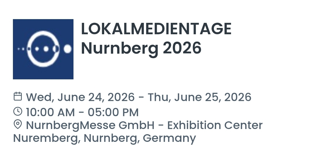 LOKALMEDIENTAGE Nurnberg 2026