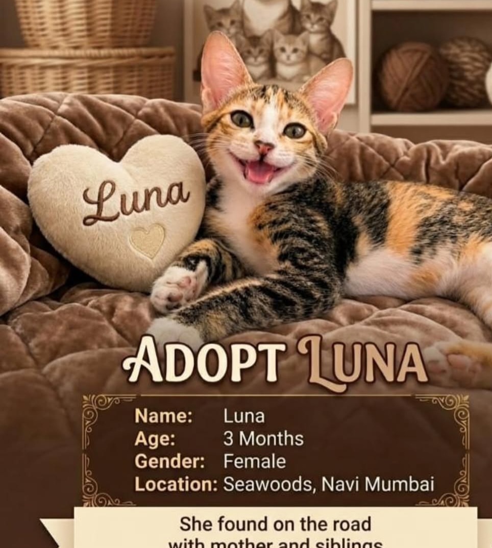 Luna – Cat Adoption | Navi Mumbai