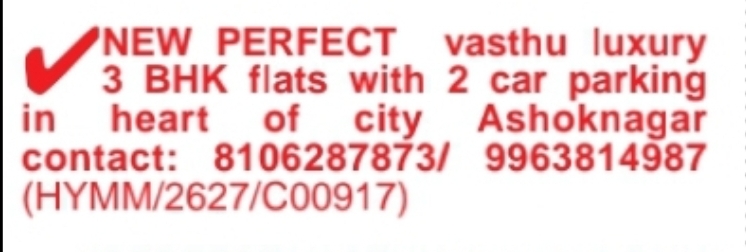 🏡 Luxury 3BHK Flats – Ashok Nagar