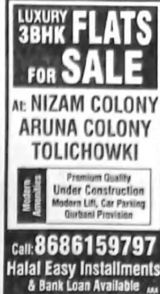 🏢 LUXURY 3BHK FLATS FOR SALE