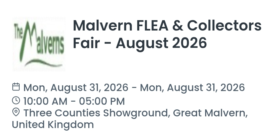 Malvern FLEA & Collectors Fair - August 2026