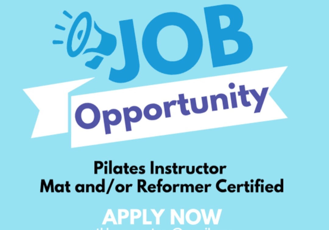 Mat and Reformer Pilates Instructor vaccancy