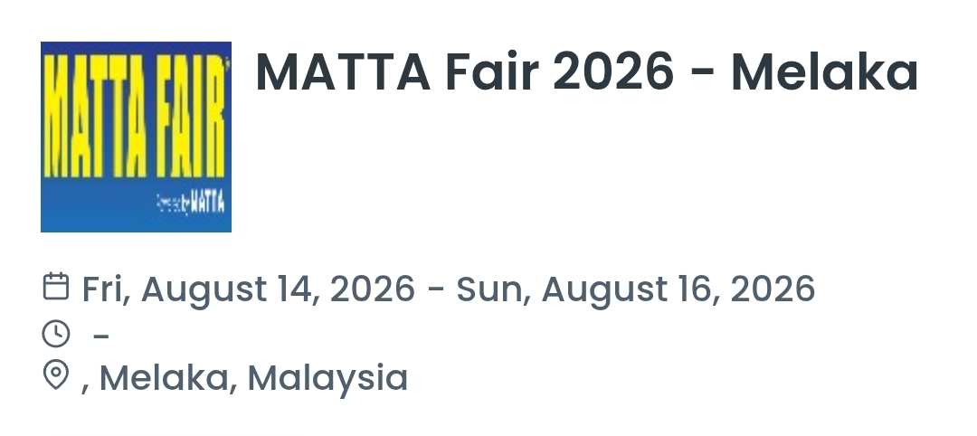MATTA Fair 2026 - Melaka