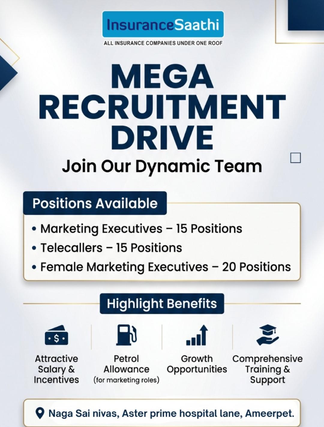 🚀 Mega Recruitment Drive – Join InsuranceSaathi!