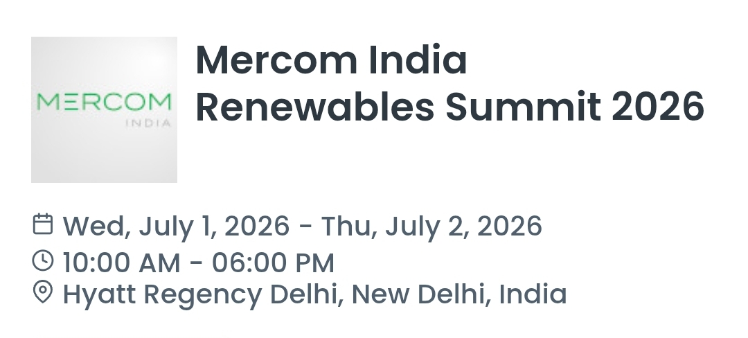 Mercom India Renewables Summit 2026