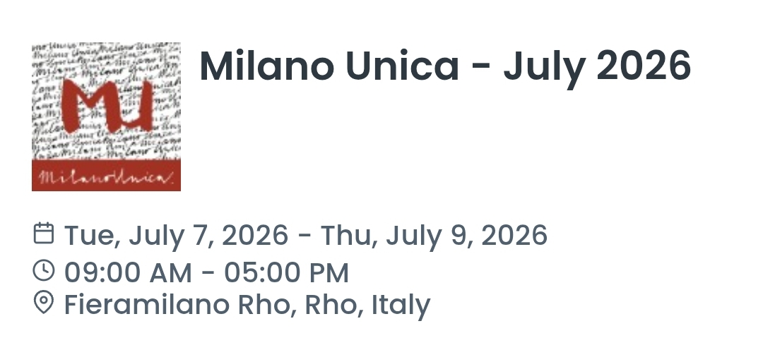 Milano Unica - July 2026