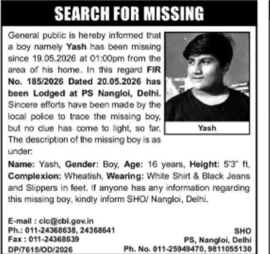 Missing Boy – Yash