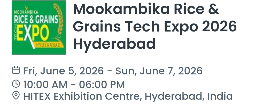 Mookambika Rice & Grains Tech Expo 2026 Hyderabad