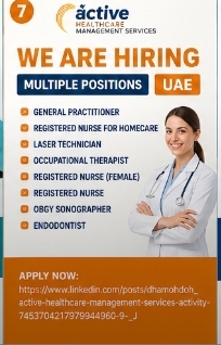 Multiple Healthcare Jobs – UAE