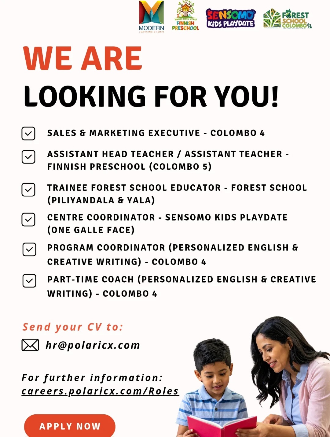Multiple Job Openings – Colombo & Sri Lanka
