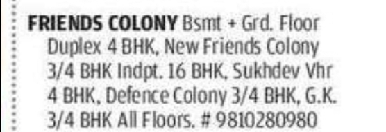 Multiple Luxury Rental Floors Available in South Delhi