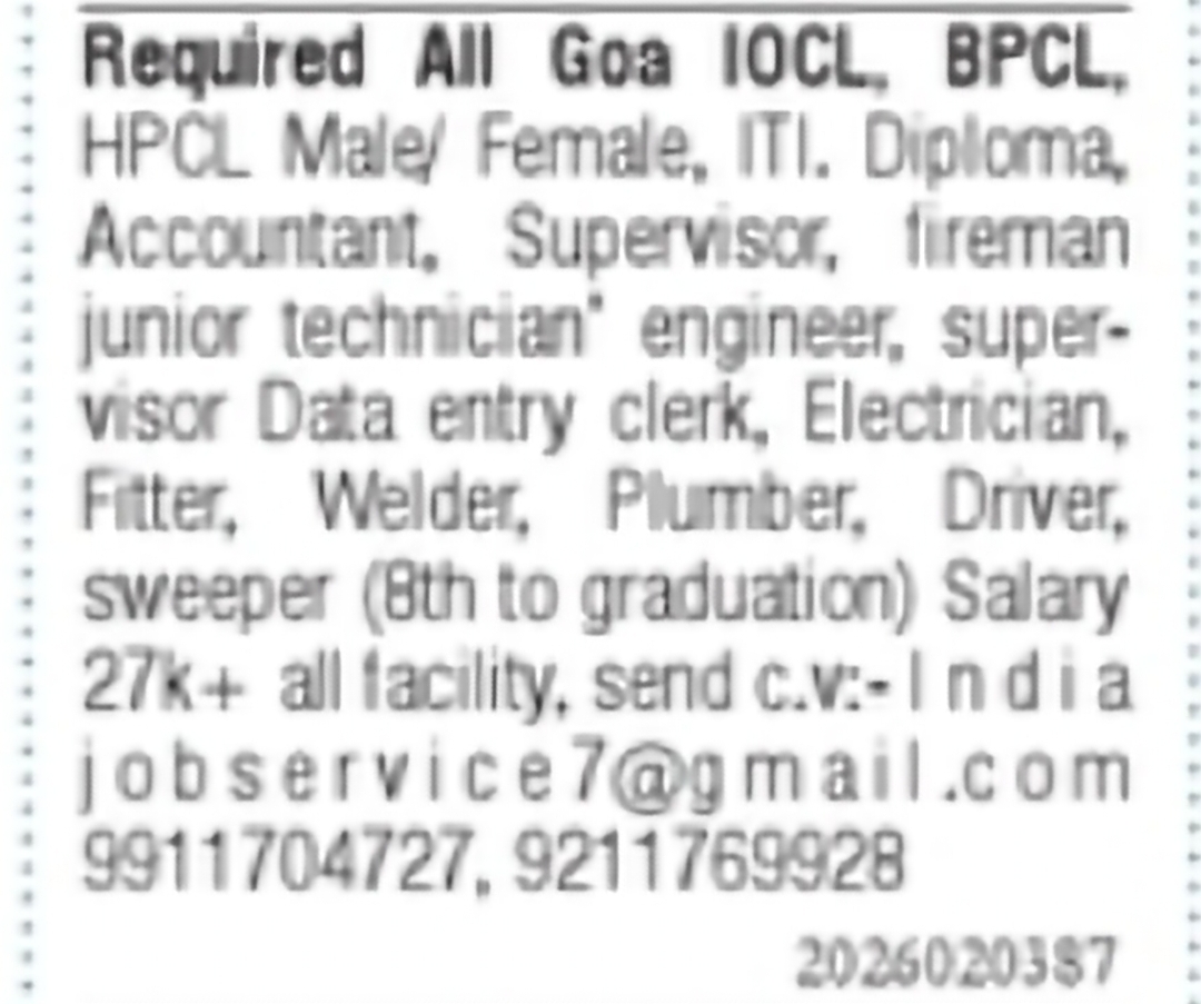Multiple Vacancies – IOCL, BPCL & HPCL Projects