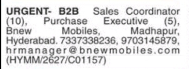 Multiple Vacancies – Urgent Hiring 💼