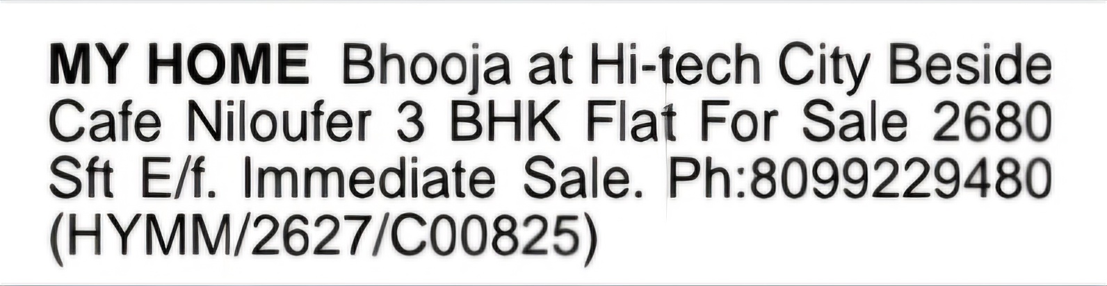 My Home Bhooja – Luxury 3 BHK Flat