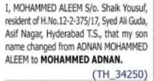 NAME CHANGE NOTICE