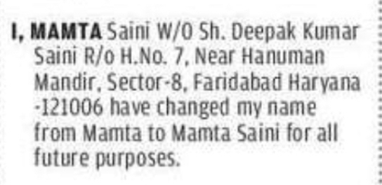 NAME CHANGE NOTICE