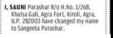 NAME CHANGE NOTICE