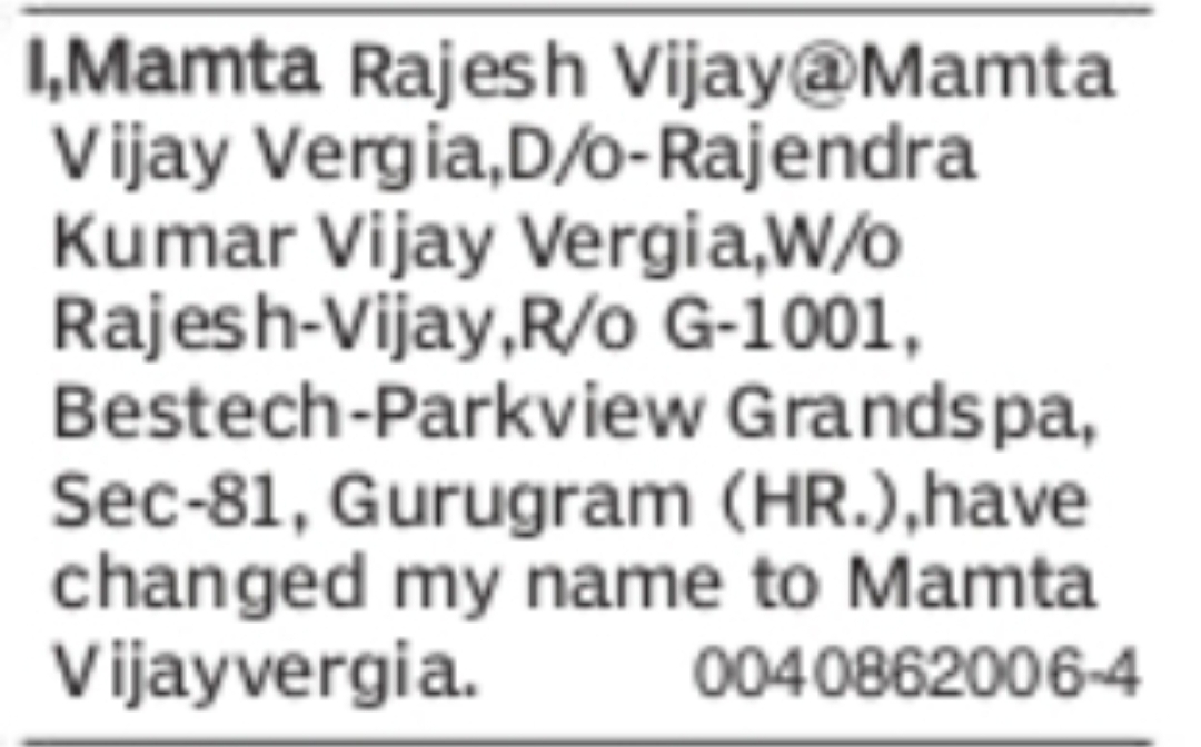 NAME CHANGE NOTICE