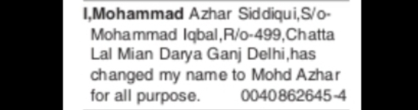 NAME CHANGE NOTICE
