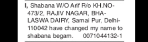 NAME CHANGE NOTICE