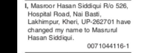 NAME CHANGE NOTICE