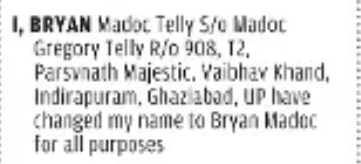 Name Change Notice