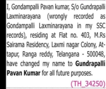 Name Correction