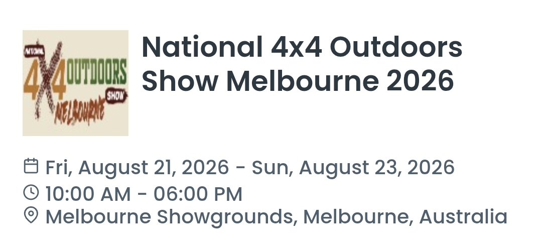 National 4x4 Outdoors Show Melbourne 2026
