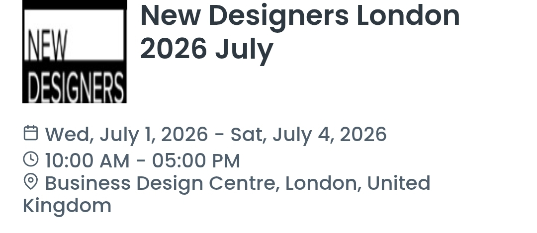 New Designers London 2026 July
