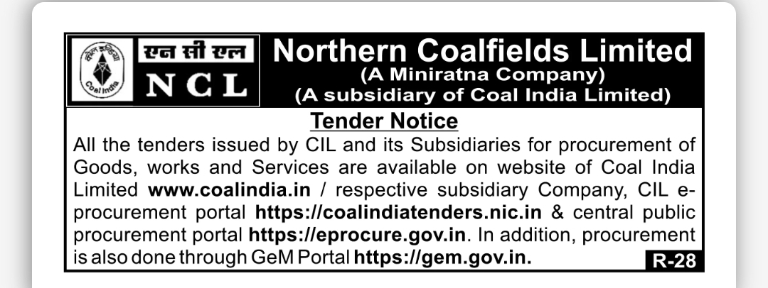 NORTHERN COALFIELDS LIMITED (NCL) TENDER NOTICE – PROCUREMENT PORTAL INFORMATION