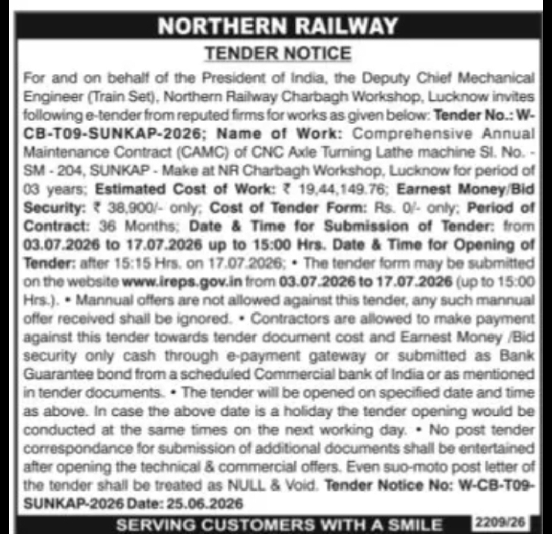 Northern Railway – Charbagh Workshop, Lucknow
