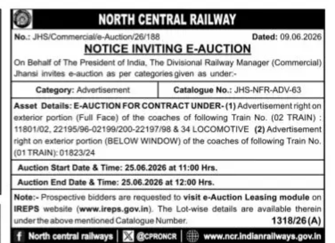 NOTICE INVITING E-AUCTION