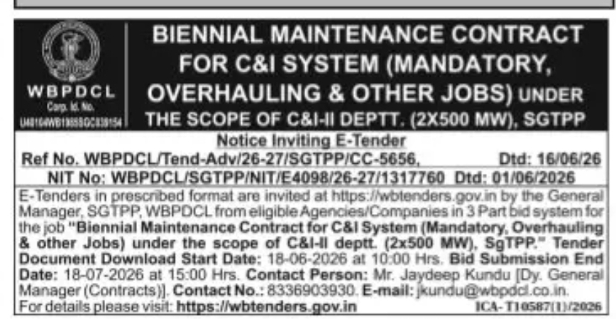 Notice Inviting E-Tender