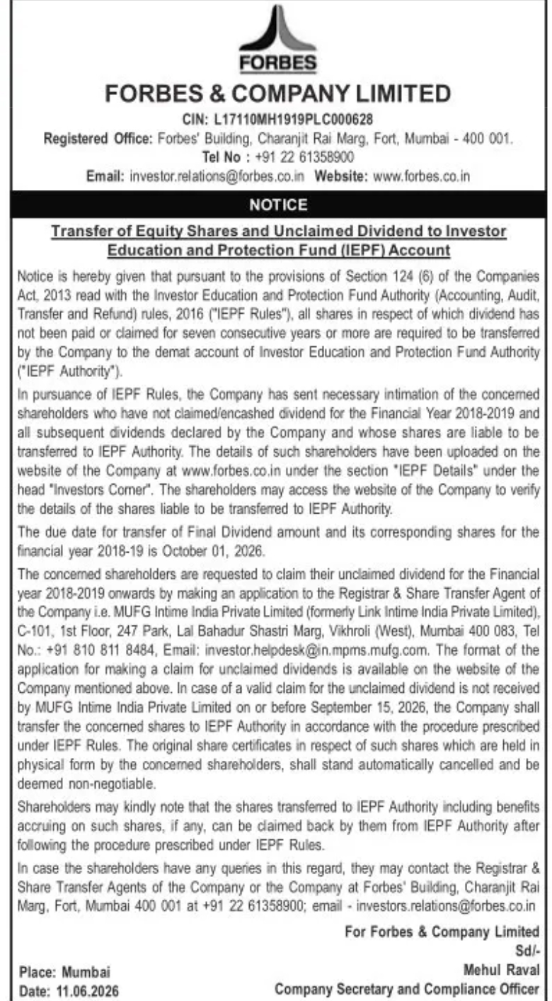 NOTICE TO SHAREHOLDERS