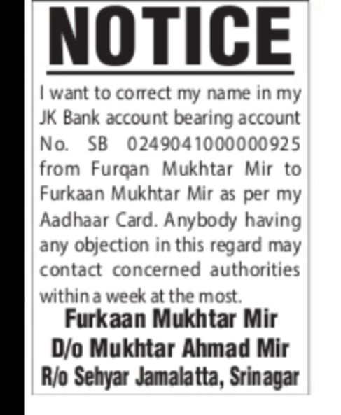 NOTICE