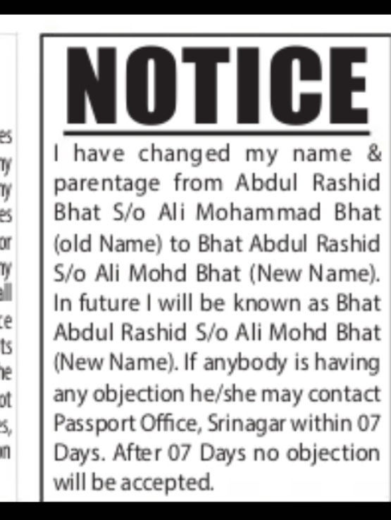NOTICE