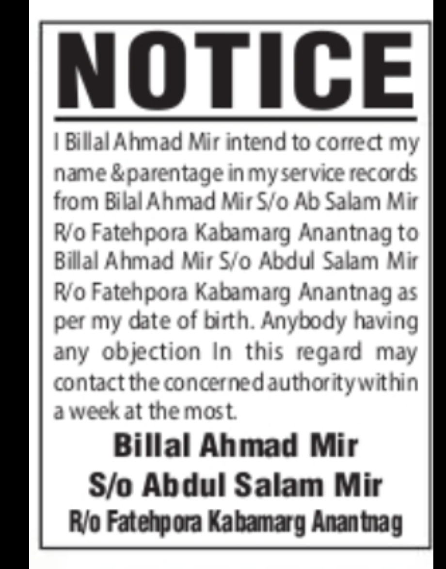 NOTICE