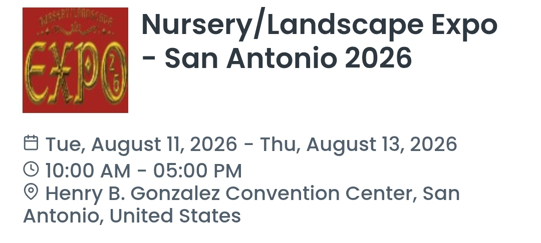 Nursery/Landscape Expo - San Antonio 2026